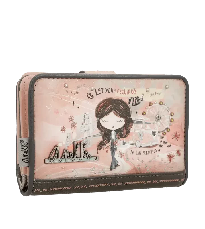 Anekke Portefeuille Peace & Love Pink 38829-902 – Image 2